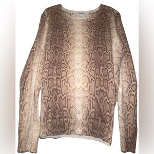 Old Navy Snake Print Sweater | Women’s XL